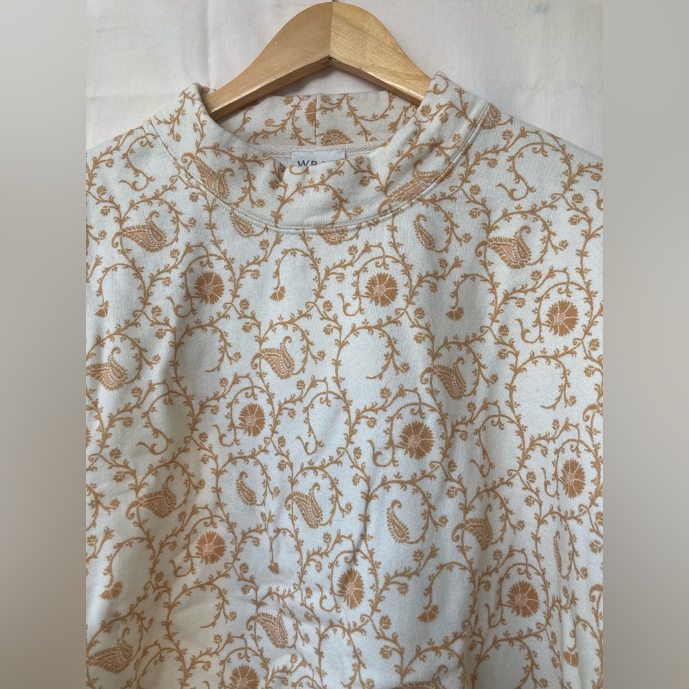 Wrap London Paisley Long Sleeve Sweater Top